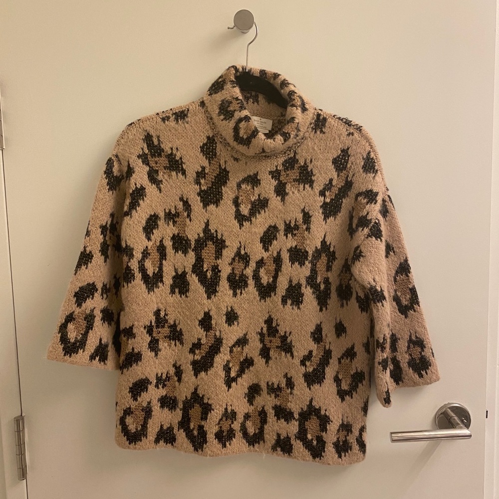 Kate Spade Chunky Leopard Sweater